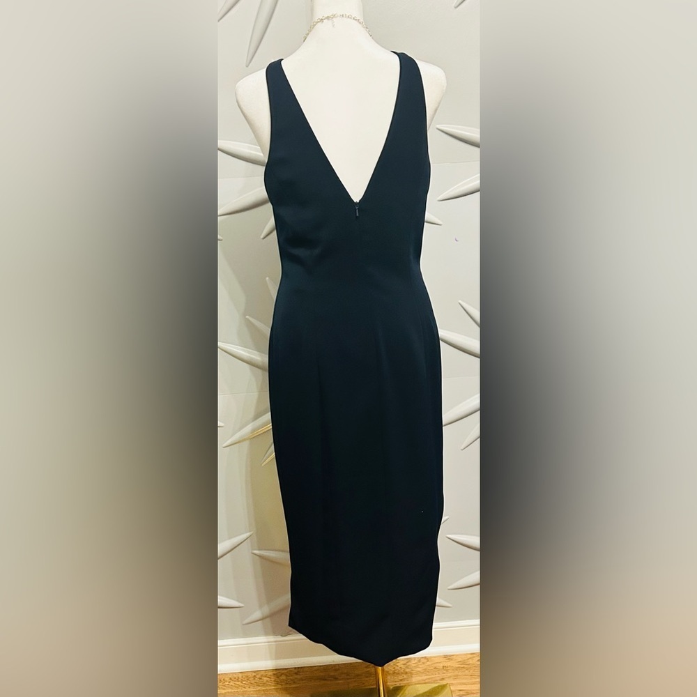 NWT Jay Godfrey SZ6, navy blue dress. Bust 36” waist 30”-32”, 100% polyester - Picture 3 of 4